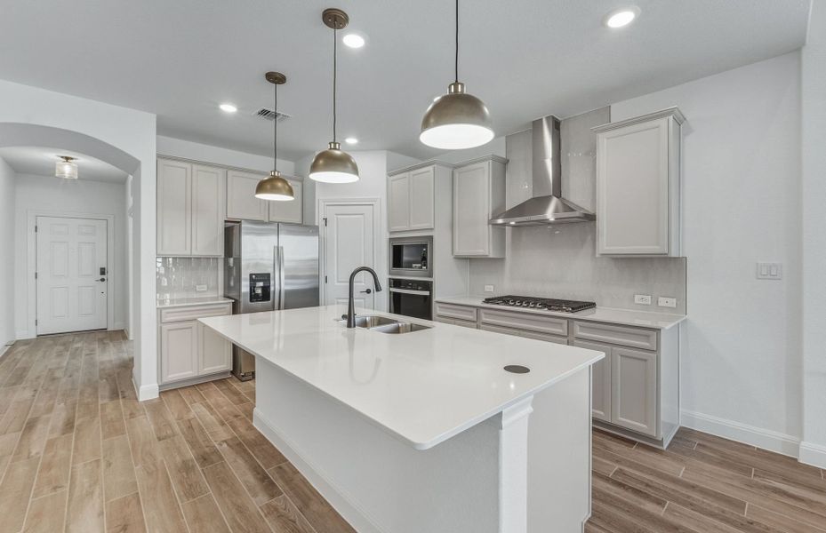 Furnished interior view inside a new home in Santa Rita Ranch, Liberty Hill (Image 16).