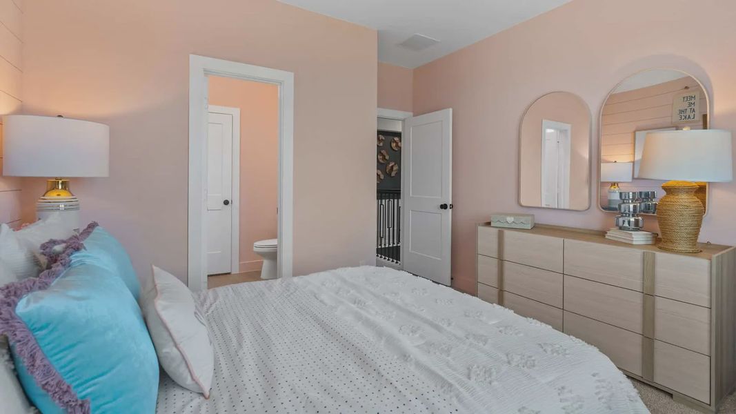 Representative furnished interior of a home built from the Acadia by Chesmar Homes in Elyson 50's, Katy (Image 36).