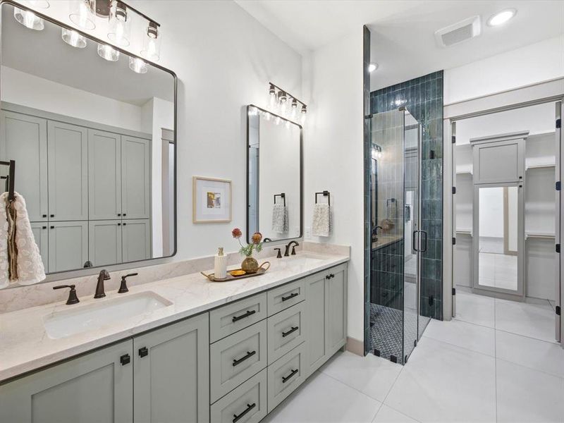 Furnished interior view inside a new home in , Midlothian (Image 33). Furnished interior view inside a new home in , Midlothian (Image 33).