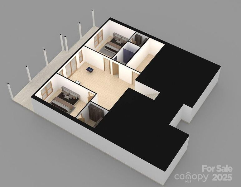 3D Layout Lower Level