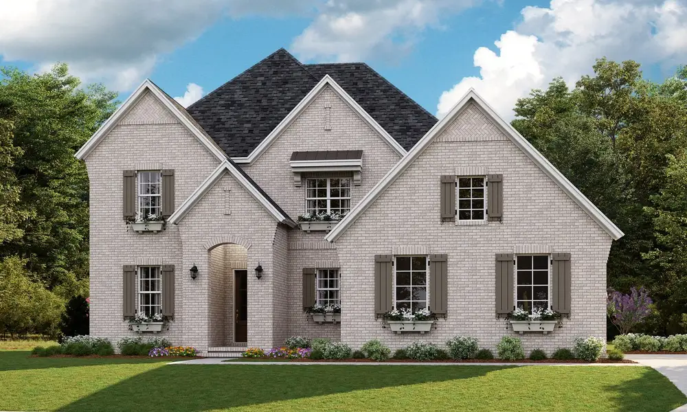 Representative exterior photo of a completed home built from the Huntley by Classica Homes in Riverchase Estates, Lancaster, SC (Image 22).