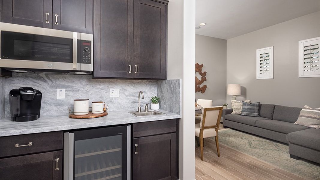 Furnished interior view inside a new home in Ellsworth Ranch, Queen Creek (Image 9).