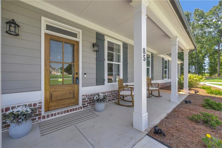Exterior details and patio area of a home in , Social Circle (Image 3).