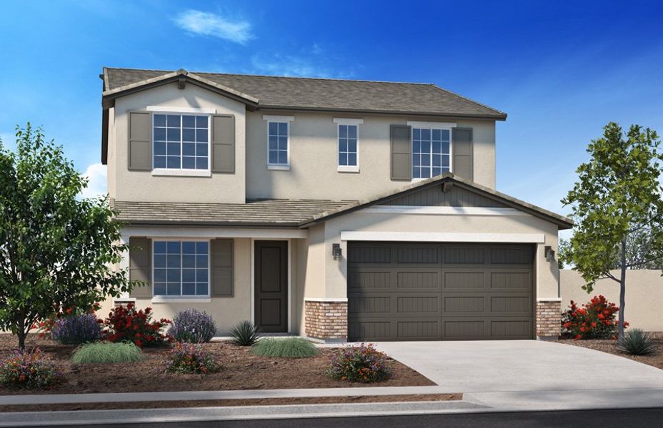 Representative exterior photo of a completed home built from the 2609 by Homes by Towne in Laveen Vistas III, Laveen, AZ (Image 2). Representative exterior photo of a completed home built from the 2609 by Homes by Towne in Laveen Vistas III, Laveen, AZ (Image 2).