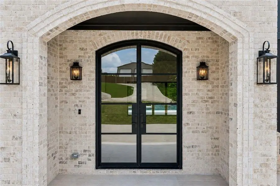 Exterior details and patio area of a home in , Flowery Branch (Image 33).