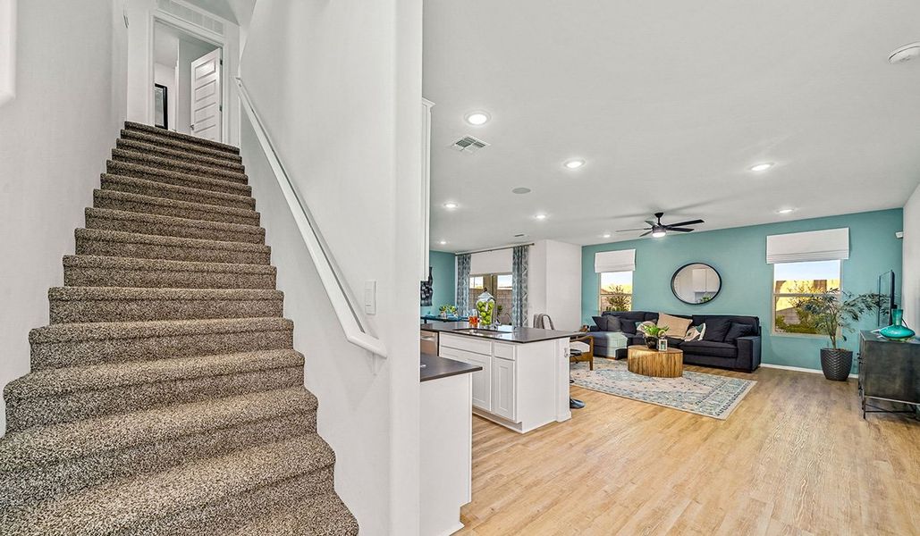 Furnished interior view inside a new home in Blackhawk, Tucson (Image 5). Furnished interior view inside a new home in Blackhawk, Tucson (Image 5).