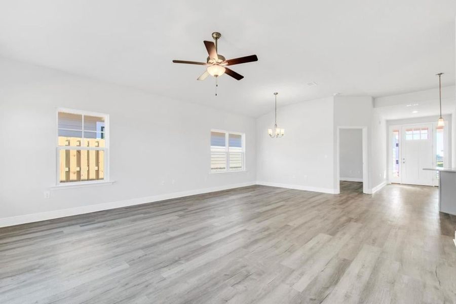 Representative unfurnished interior of a home built from the Plan 1530 by Adams Homes in Ridgeway Landing, Crestview (Image 13).