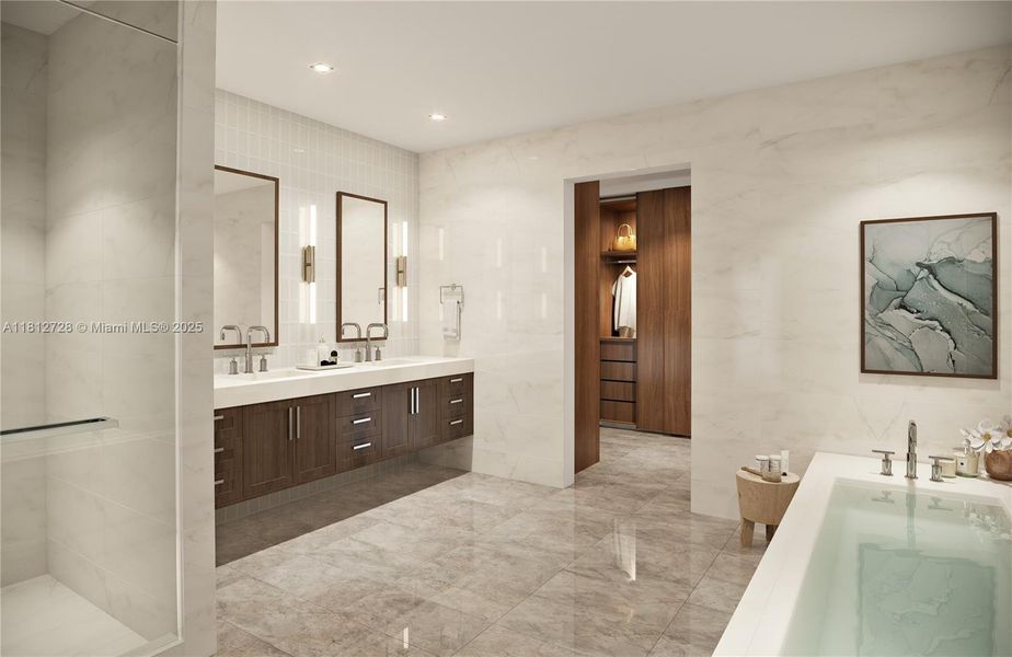 Furnished interior view inside a new home in The Ritz-Carlton Residences, Tampa (Image 4). Furnished interior view inside a new home in The Ritz-Carlton Residences, Tampa (Image 4).