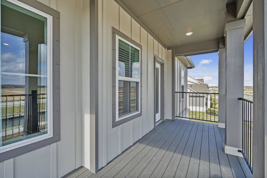 Representative exterior details of a home built from the Sorenstam by Chesmar Homes in Riceland Alley Loads, Mont Belvieu (Image 4).