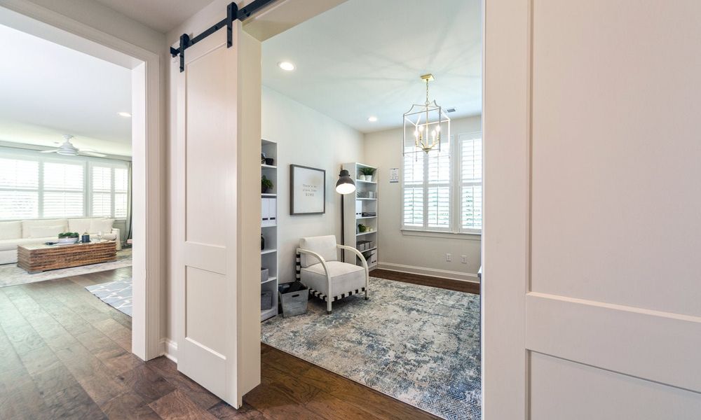 Representative furnished interior of a home built from the Coronado by Classica Homes in Weddington Grove, Weddington (Image 17).