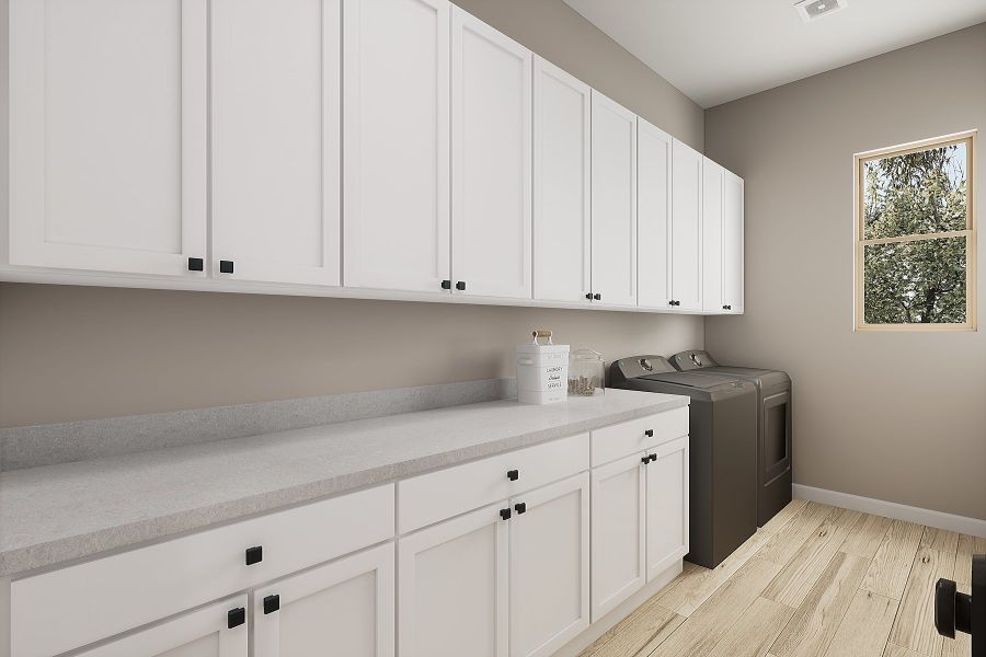 Representative furnished interior of a home built from the Grove Plan 50-3 by Tri Pointe Homes in Waterston Central, Gilbert (Image 9).