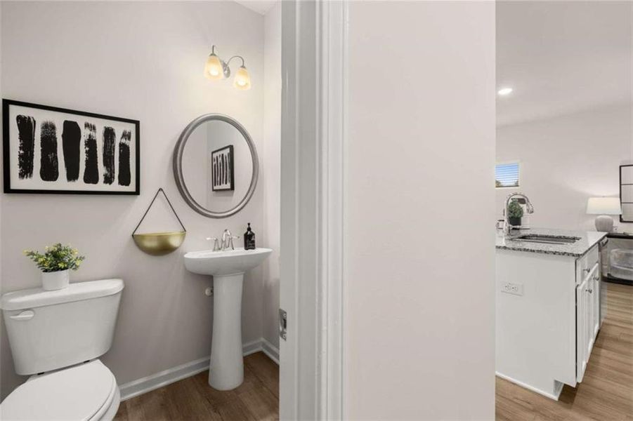 Furnished interior view inside a new home in Rivershire Place, Villa Rica (Image 39).