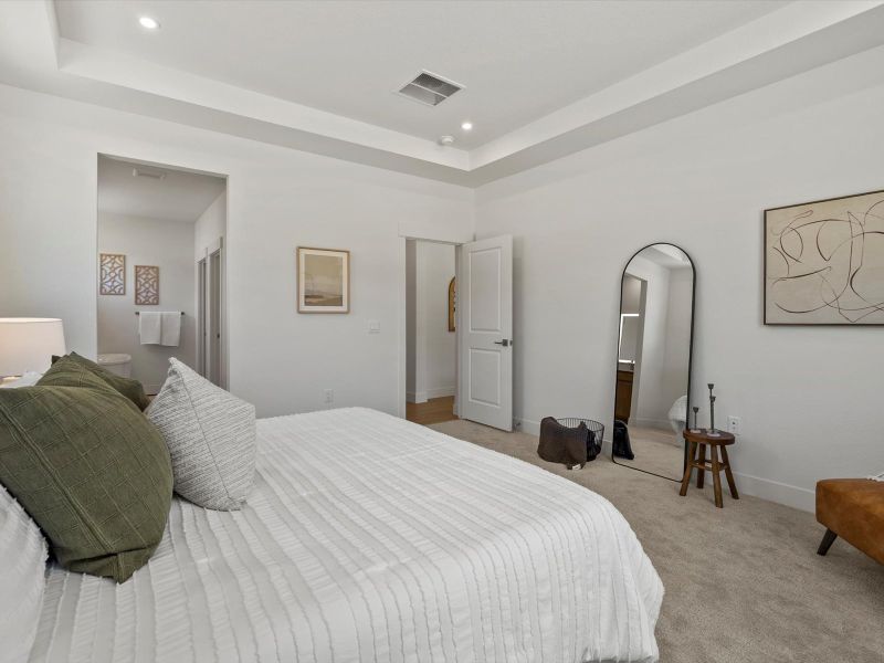 Representative furnished interior of a home built from the Reese by Lokal Homes in Jackson Creek, Monument (Image 9).
