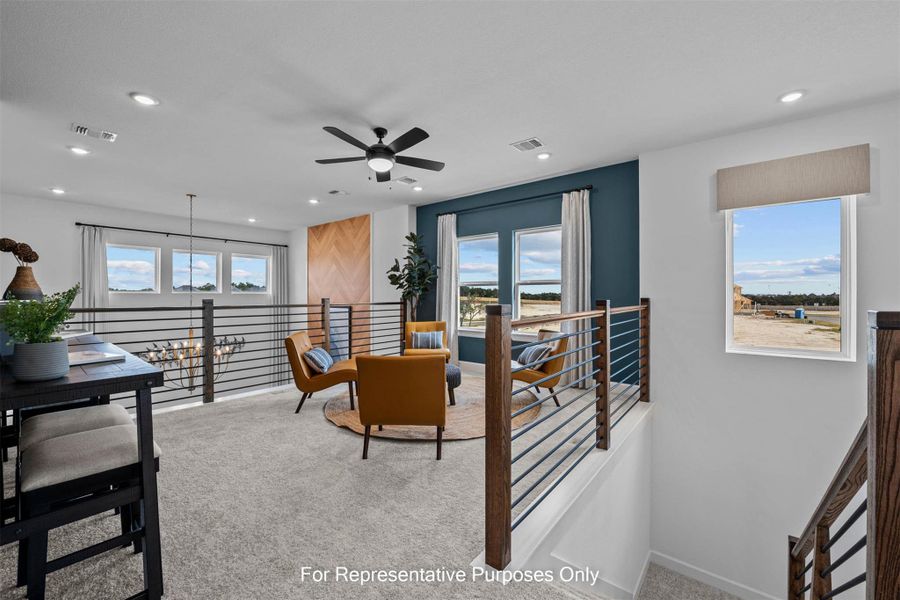 Furnished interior view inside a new home in Estancia West, Manchaca (Image 5). Furnished interior view inside a new home in Estancia West, Manchaca (Image 5).