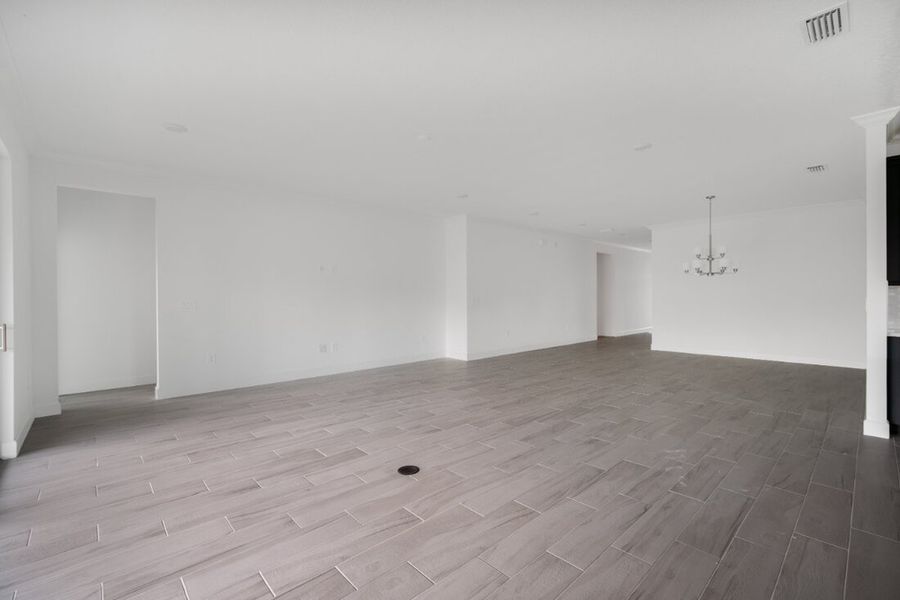 Spacious, unfurnished interior of a new home in Harvest at Ovation, Winter Garden (Image 21). Spacious, unfurnished interior of a new home in Harvest at Ovation, Winter Garden (Image 21).