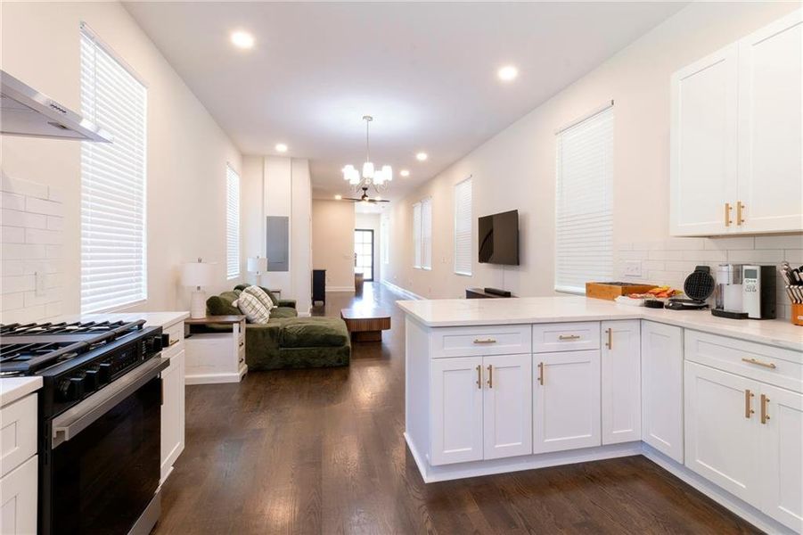 Furnished interior view inside a new home in , Atlanta (Image 4).