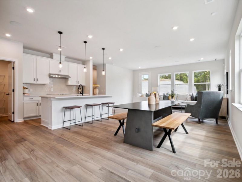 Light filled open concept first floor
