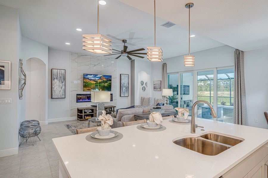 2D floor plan layout for the Cordella Jem by GHO Homes in High Pointe, Vero Beach, FL (Image 20).