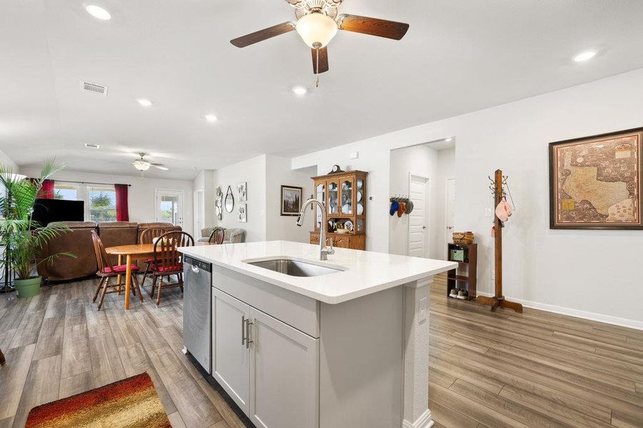 Furnished interior view inside a new home in Durango Farms - Boulevard Collection, Hutto (Image 12).