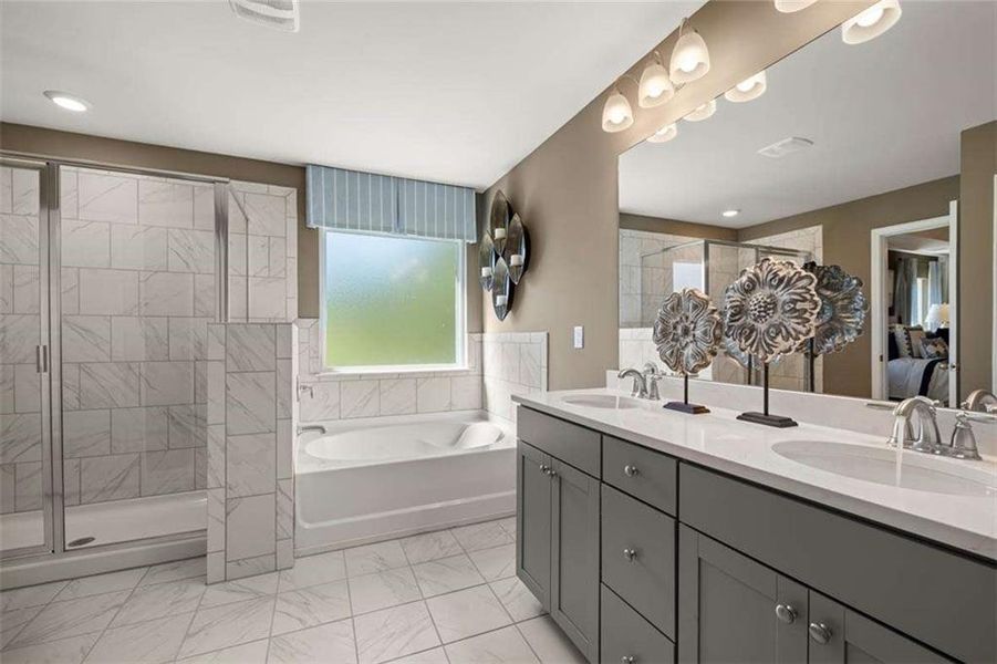 Furnished interior view inside a new home in Wildwood, Covington (Image 16). Furnished interior view inside a new home in Wildwood, Covington (Image 16).