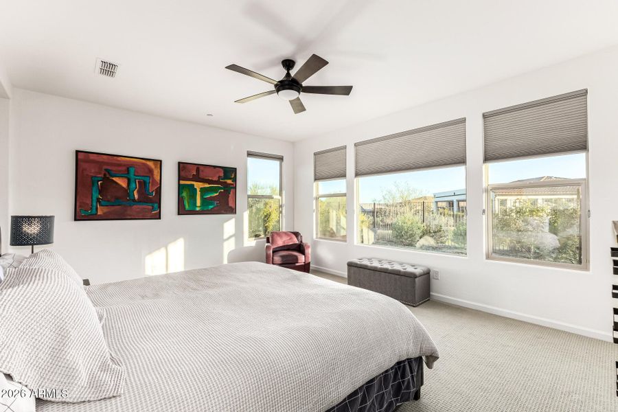 Primary Bedroom with mountain views Primary Bedroom with mountain views