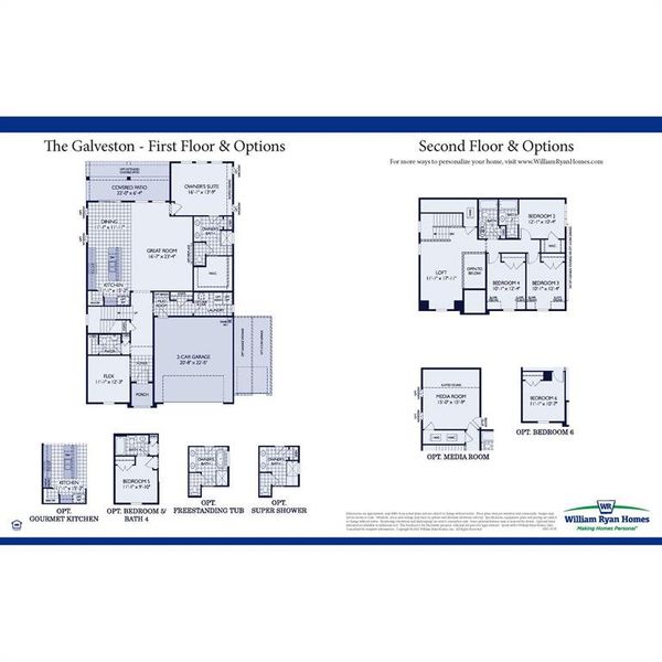 The Galveston Floor Plan Options