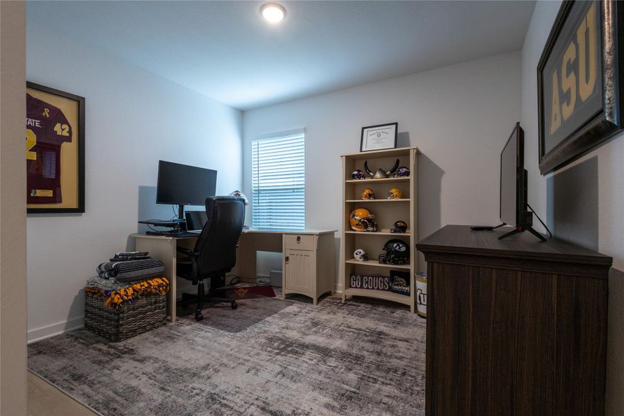 Furnished interior view inside a new home in Pinewood at Grand Texas, New Caney (Image 39).