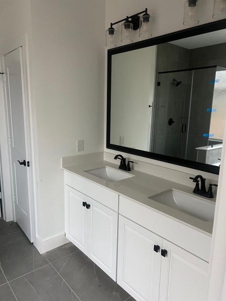 Furnished interior view inside a new home in Wood Leaf Reserve, Tomball (Image 7).