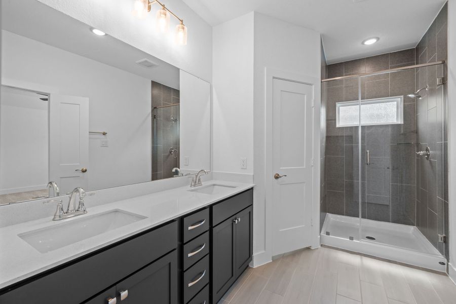 Furnished interior view inside a new home in Meridiana, Manvel (Image 8).