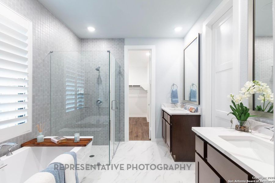 Furnished interior view inside a new home in The Crossvine, Schertz (Image 5).