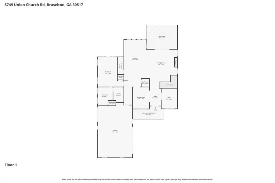 2D floor plan layout of this home in , Braselton, GA (Image 5). 2D floor plan layout of this home in , Braselton, GA (Image 5).