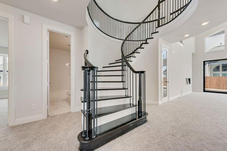 Furnished interior view inside a new home in Cedar Ridge Estates, Grand Prairie (Image 13). Furnished interior view inside a new home in Cedar Ridge Estates, Grand Prairie (Image 13).