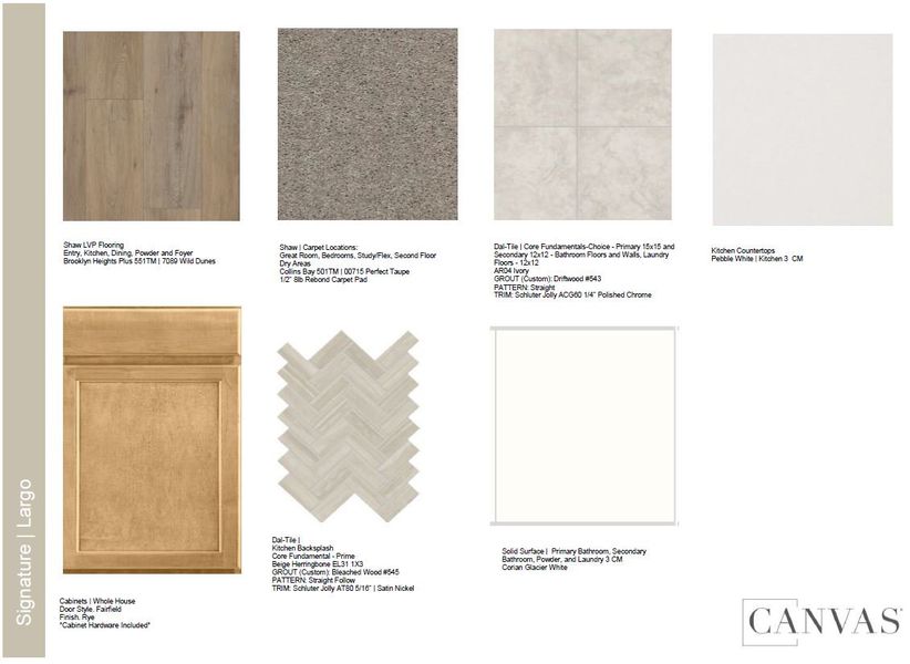 Sample of building materials used in homes in Trailstone Townhomes - The Westerly Collection, Arvada (Image 19).