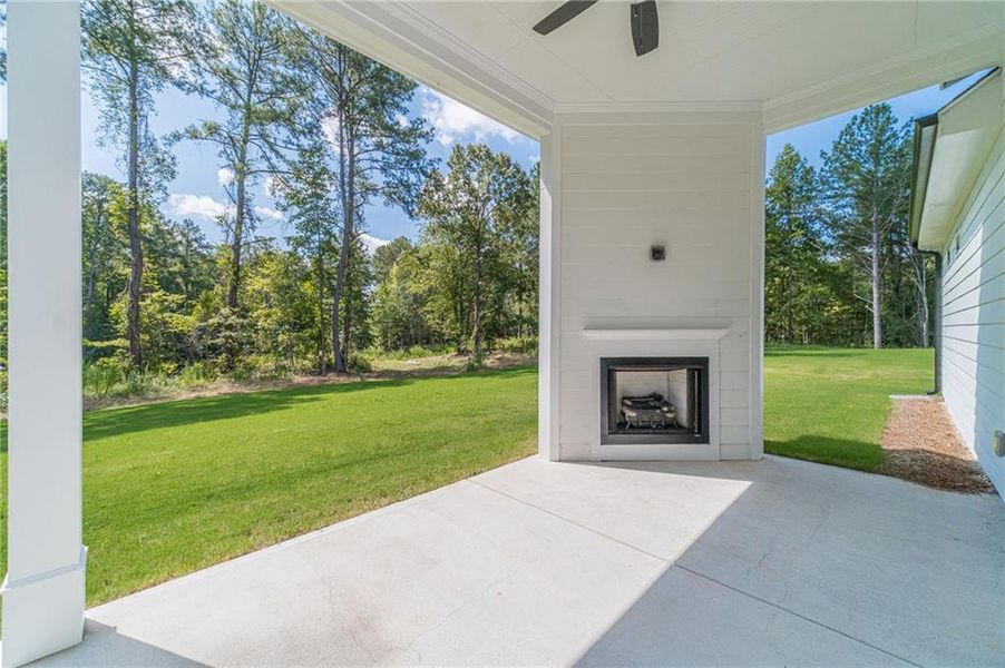Exterior details and patio area of a home in , Loganville (Image 22). Exterior details and patio area of a home in , Loganville (Image 22).