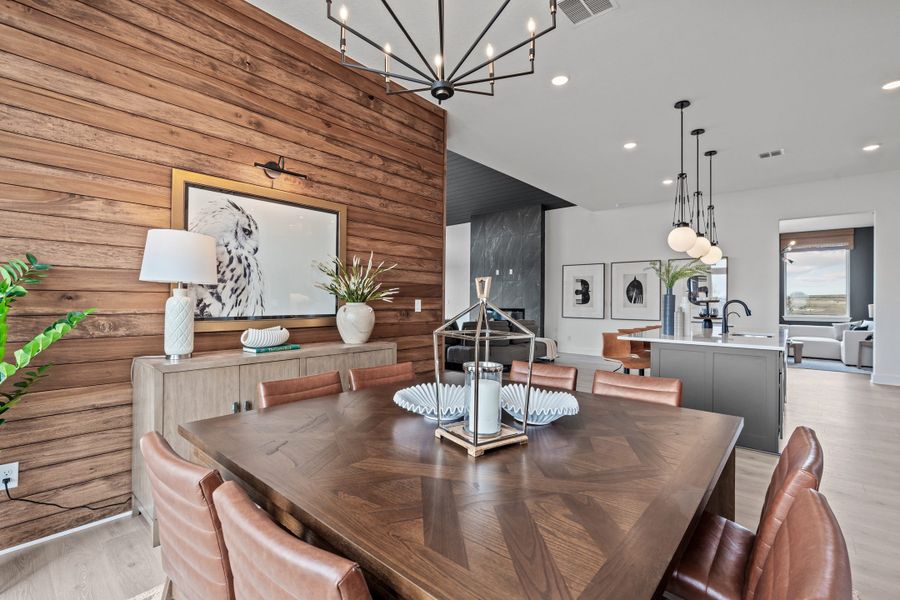 Furnished interior view inside a new home in Lariat, Liberty Hill (Image 59).