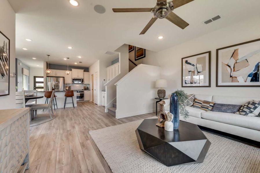 Furnished interior view inside a new home in Town Park, Princeton (Image 6).