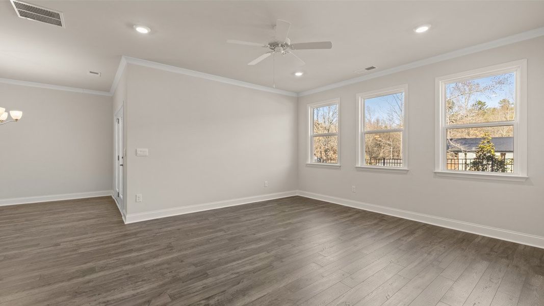 Spacious, unfurnished interior of a new home in Oak Ridge Meadows - Active Adult, Locust Grove (Image 19).