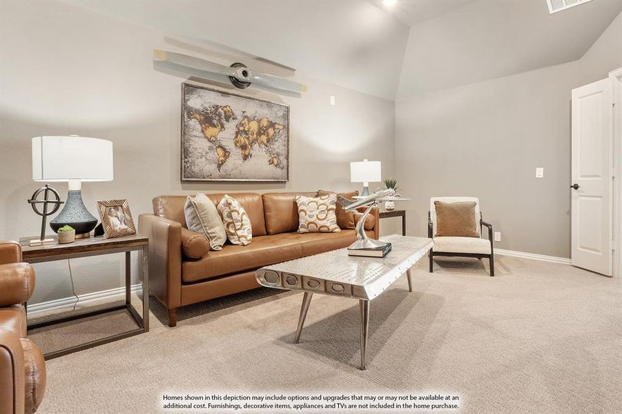 Furnished interior view inside a new home in Timberbrook, Justin (Image 21).