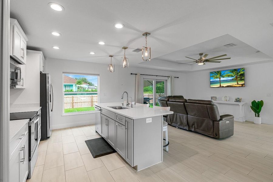 Furnished interior view inside a new home in , Vero Beach (Image 16). Furnished interior view inside a new home in , Vero Beach (Image 16).