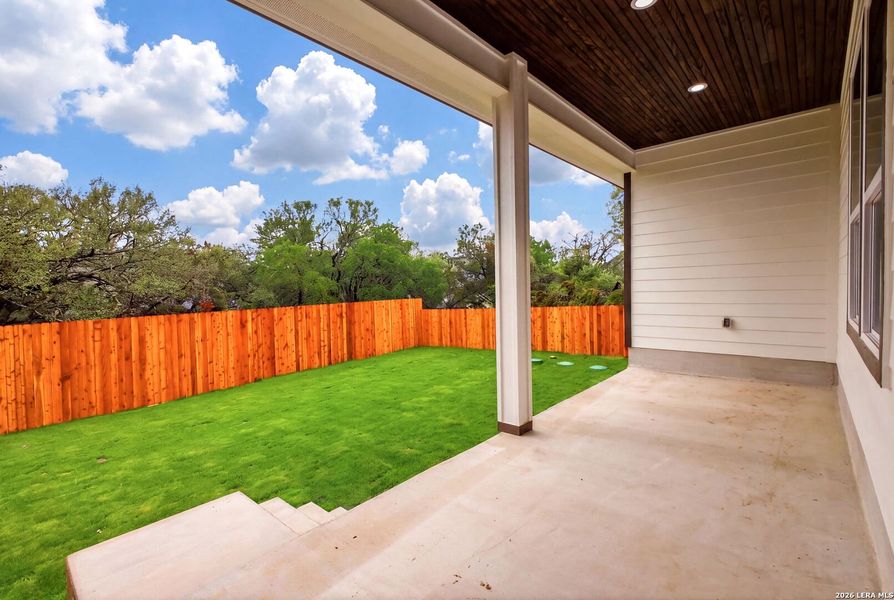 Exterior details and patio area of a home in , Spring Branch (Image 16).