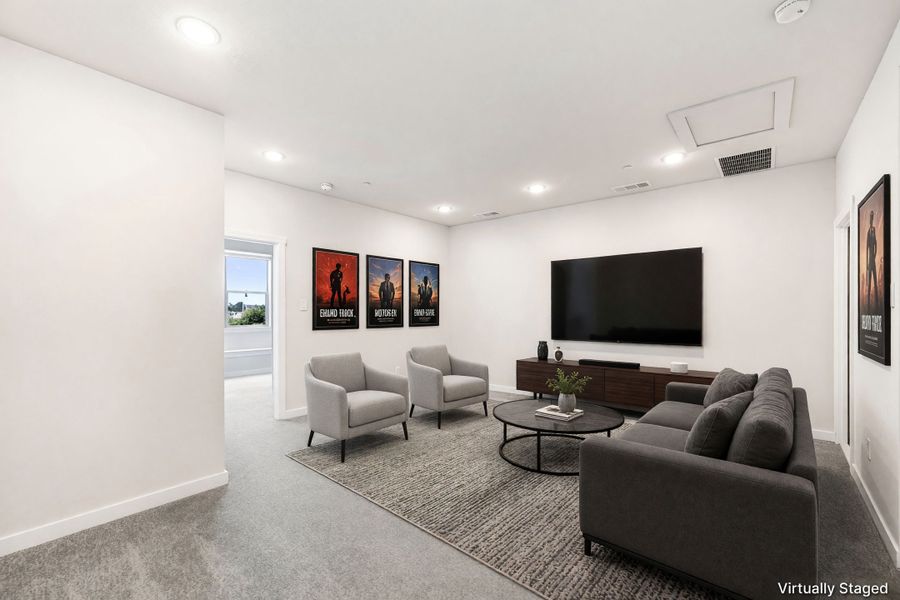 Furnished interior view inside a new home in Cottonwood Creek, Rowlett (Image 32).