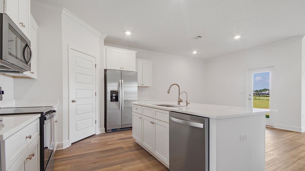Furnished interior view inside a new home in Caballeros Estates At Hombre, Panama City Beach (Image 5).