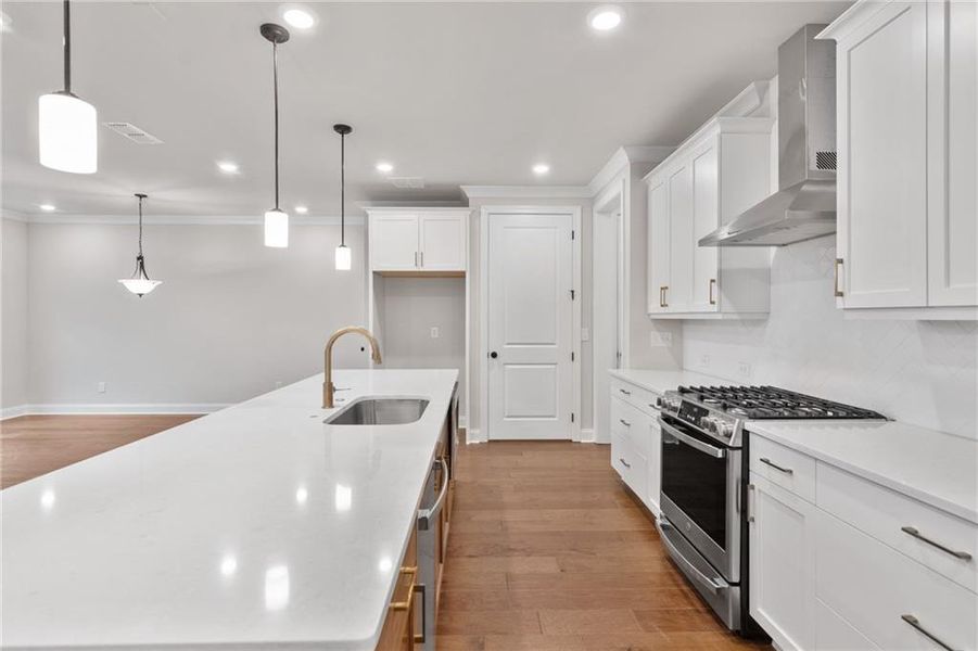 Furnished interior view inside a new home in Waterside Townhomes, Peachtree Corners (Image 7).