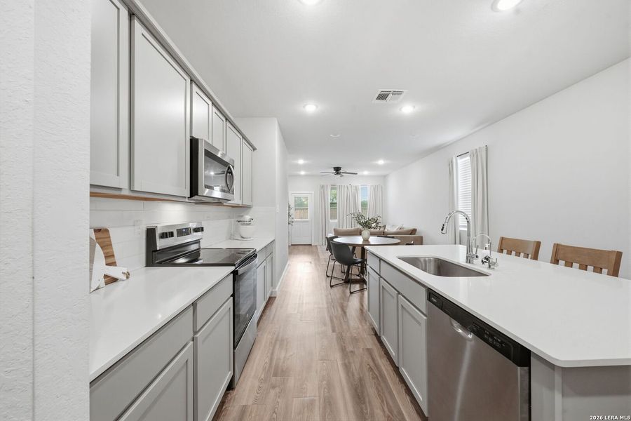 Furnished interior view inside a new home in Spring Creek, San Antonio (Image 37).