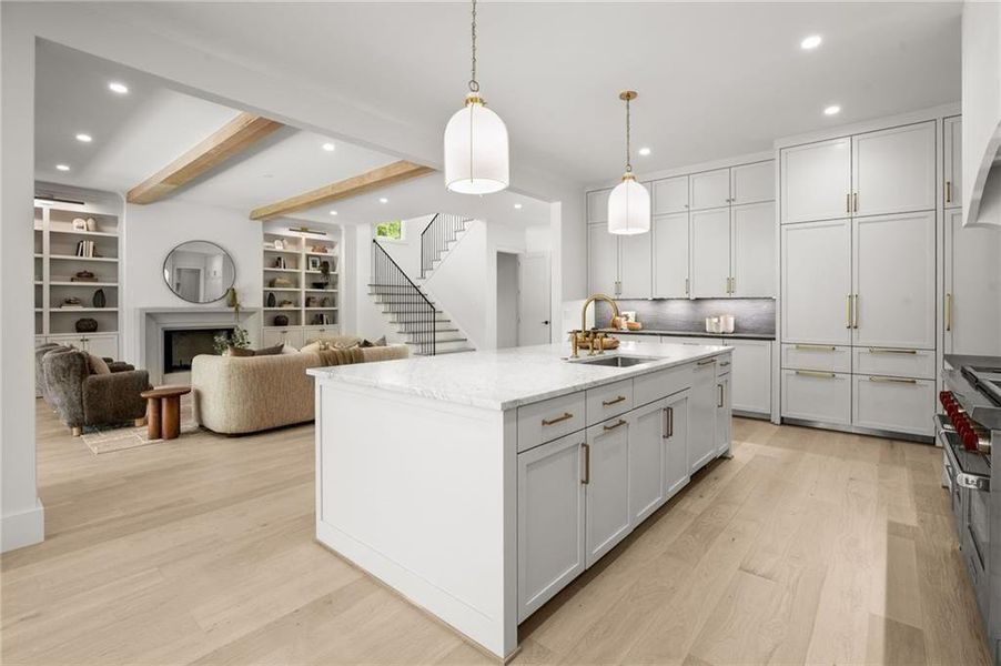 Furnished interior view inside a new home in , Atlanta (Image 12).