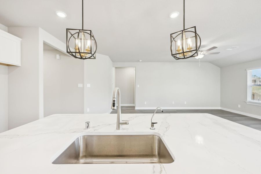 Furnished interior view inside a new home in Landing Meadows - Traditional Series, New Caney (Image 7).