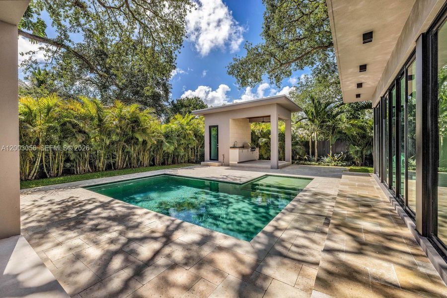 Exterior details and patio area of a home in , Biscayne Park (Image 40).