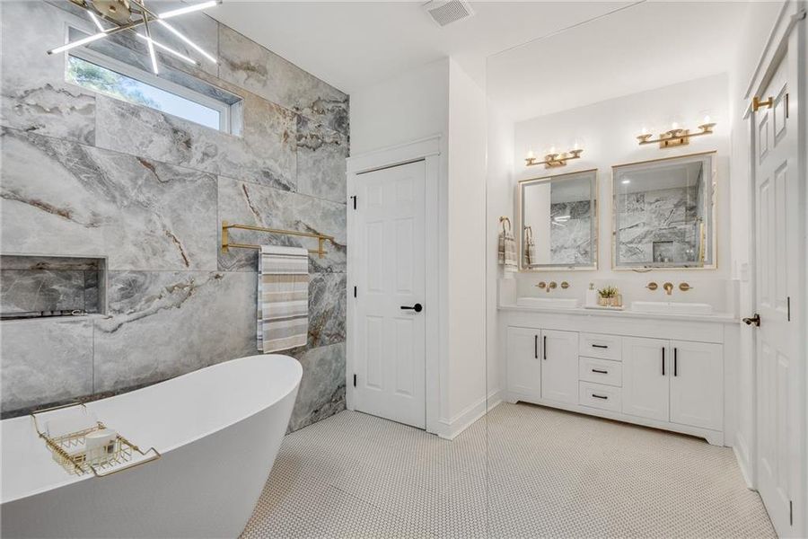 Furnished interior view inside a new home in , Atlanta (Image 9). Furnished interior view inside a new home in , Atlanta (Image 9).