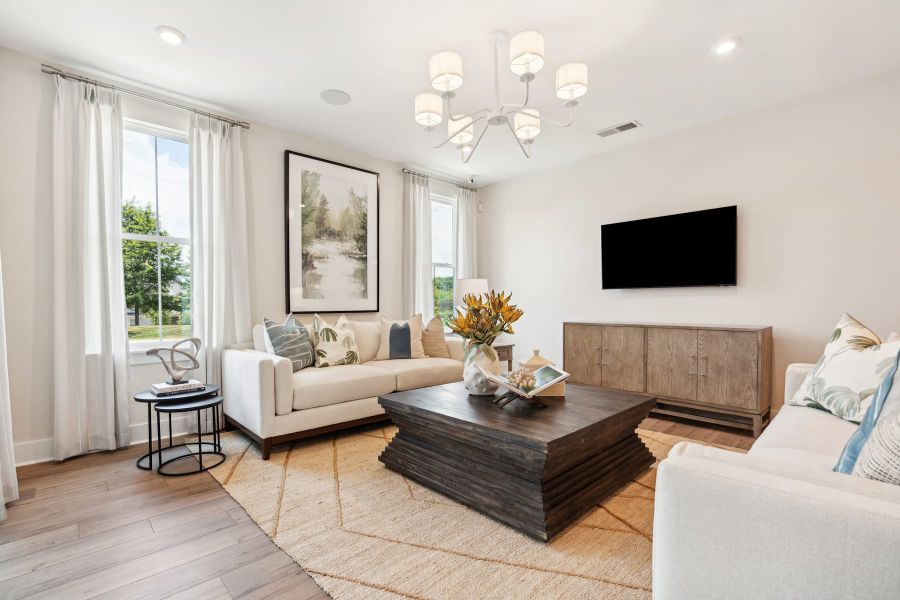 Representative furnished interior of a home built from the Boyd by Tri Pointe Homes in Seven Oaks, Belmont (Image 9).