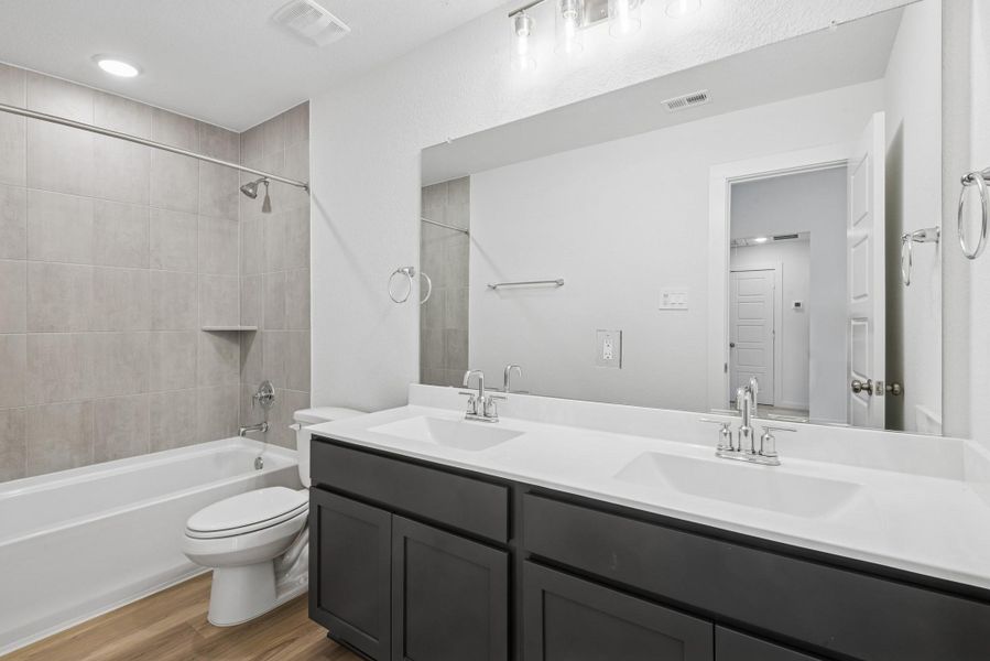 Furnished interior view inside a new home in Lone Star Landing, Montgomery (Image 10). Furnished interior view inside a new home in Lone Star Landing, Montgomery (Image 10).